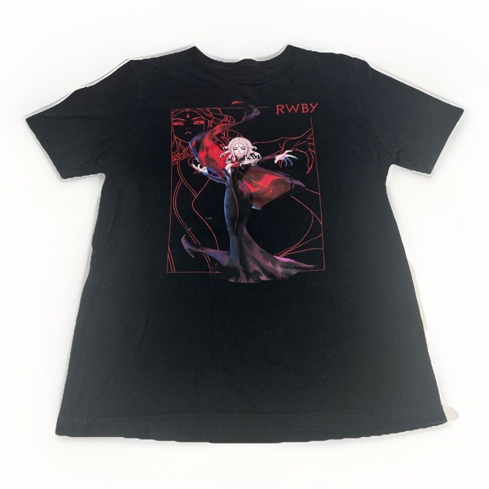 RWBY Remnant Men's Adult Large Black Anime Team RWBY Graphic T-Shirt